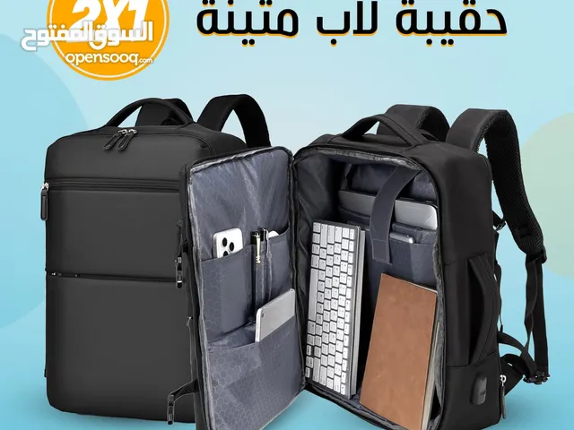 حقيبة لاب وسفر 2 فى 1 لون أسود