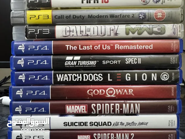 PS5,PS4 and PS3 games used