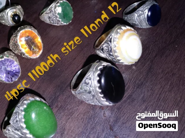 4rings large natural stone silver 925 and 3certificated super low price urgent sale