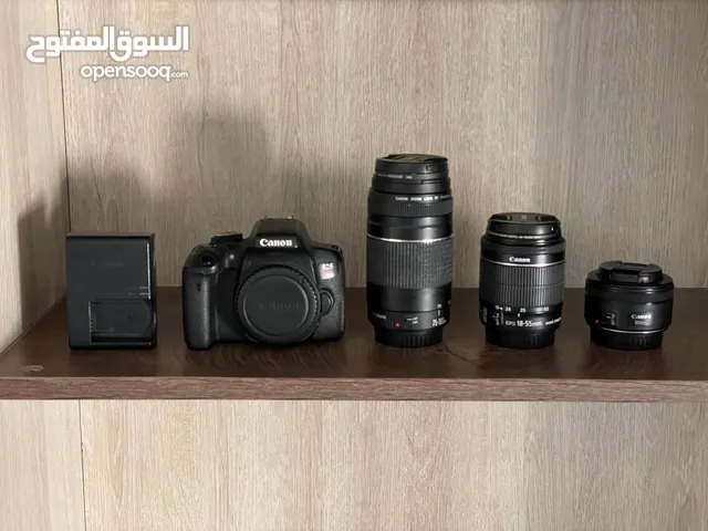 كانون Rebel T6i (750D) مع 3 عدسات - مستعملة  Canon Rebel T6i (750D) with 3 Lenses - Used