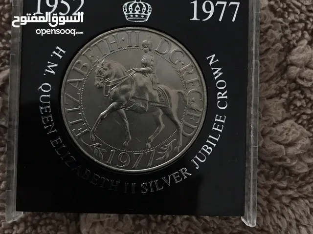 1977 British collectors coin queen Elizabeth the seconds silver jubilee coronation