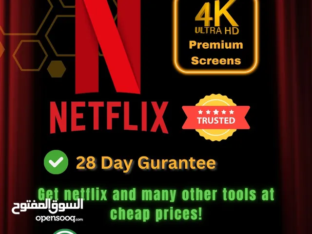 Netflix Premium 4K Screen Subscription Available at Cheap Rates 100% Guaranty
