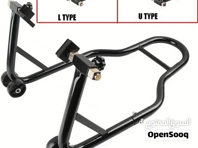 ستاند حديد مع جميع قطع التثبيت لدراجه جديد بحاله ممتازه