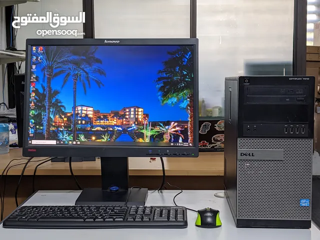 Dell Core i7 Computer Set - 3.40Ghz Speed 16GB Ram 500+128GB SSD 22" FHD Monitor Win 10 Office