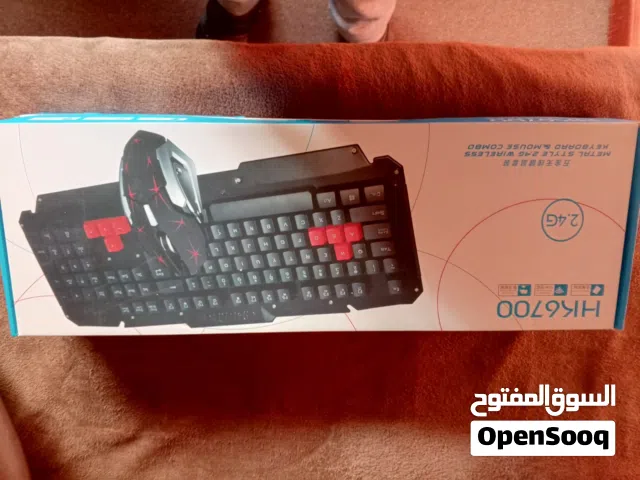 طقم كيبورد مع فارة ويرلس فاخر نوع HK6700