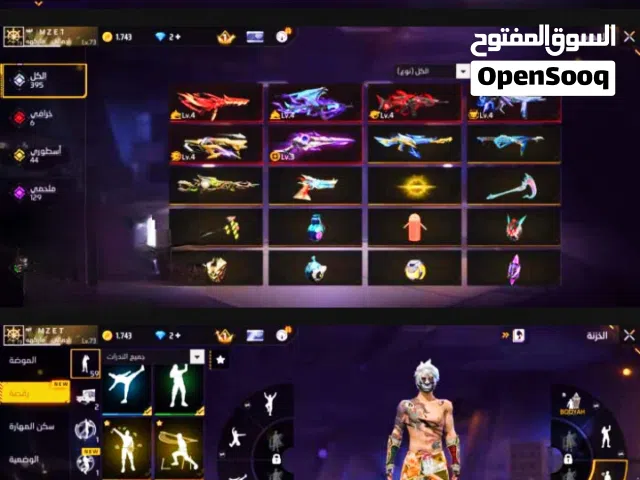 Free Fire Accounts and Characters for Sale in Salt