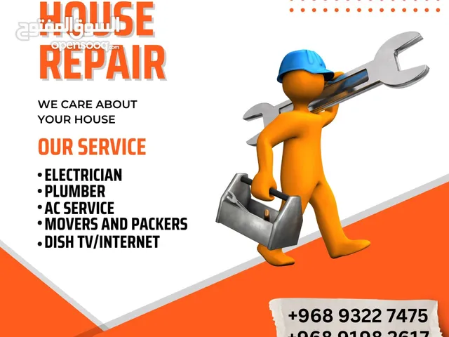 we are professional electrician, plumber, dish  tv ,camera installation,ac service movers