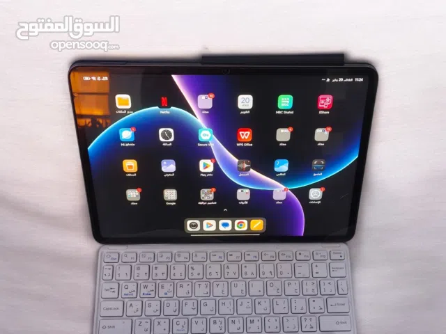 ايباد شاومي 7 برو الجهاز مع الكيبورد ماوس الابيص ب600 مع الكيبورد الاسود 575 واذا الكيبورد 2 ب615الف