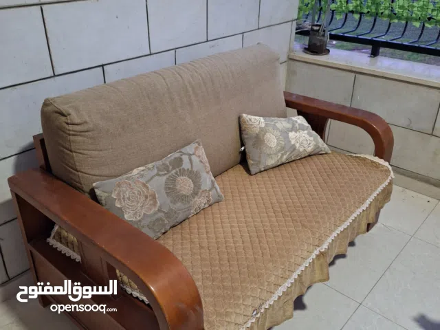 طقم كنب خشب زان 5 مقاعد