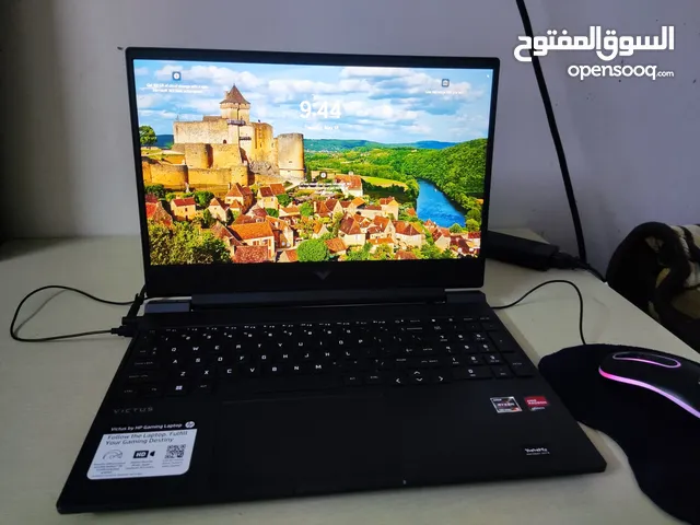 لابتوب العاب قوي ومعه الكثير من الألعاب HP victus 15