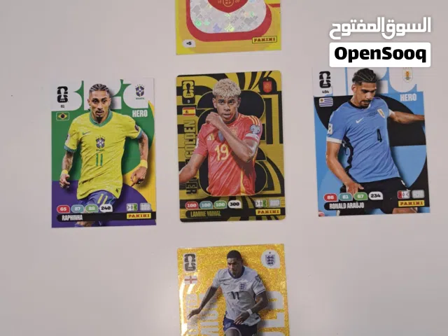 بطاقات كرة بانيني – إسبانيا والبرازيل ونجوم عالميون    Panini Cards – Spain Brazil & Global Stars