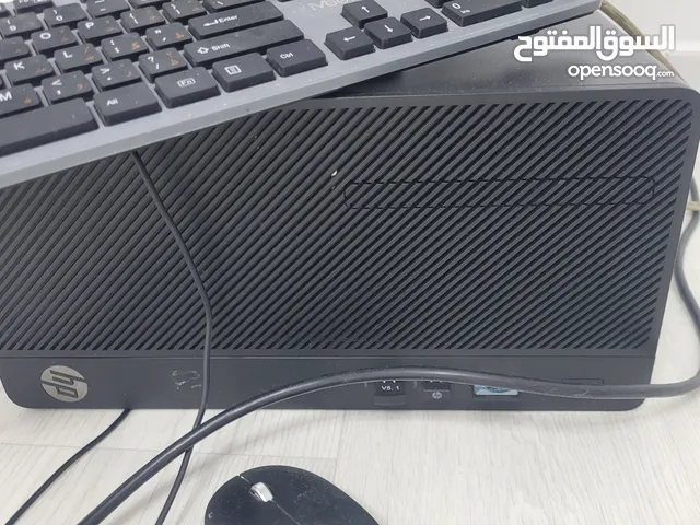 HP case  كمبيوتر مكتبي اتش بي مع  موس كيبورد