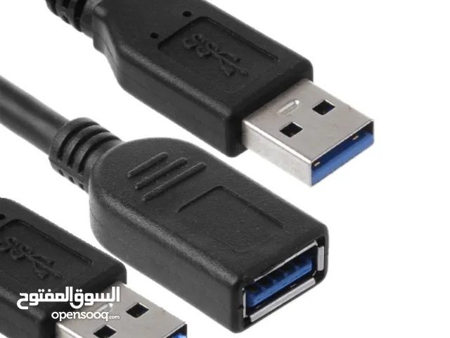 HAING HI-A202-U3C USB 3.0 Extension Cable 2 Male to 1 Female-1M هانج كيبل