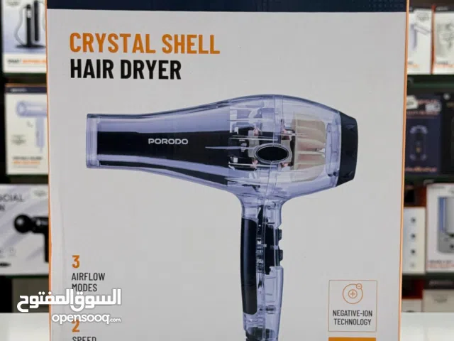Porodo Lifestyle Crystal Shell Hair Dryer - Black