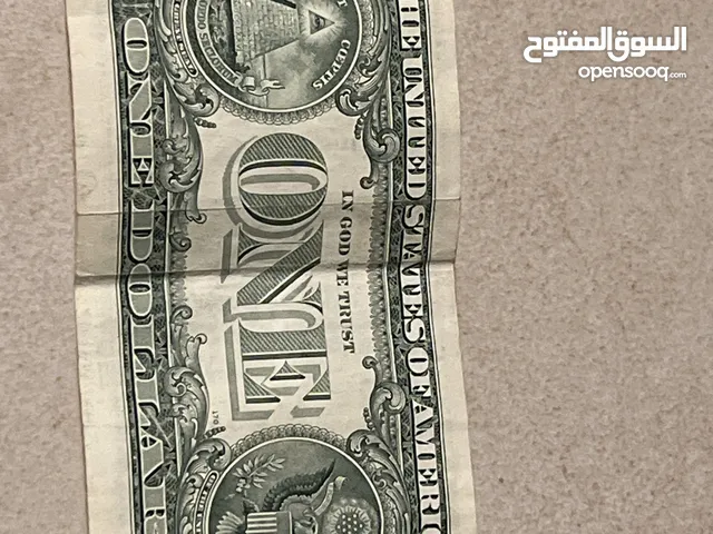 دولار امريكي  سنة الصدار 2003A E03854944* رقم مميز بعلامة *