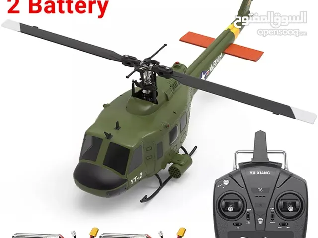 YUXIANG F07 UH-1 Huey Axis GYRO STABILIZED Helicopter -RTF 2.4G 6ch Brushless Motor 6 Axis Gyro 1/34