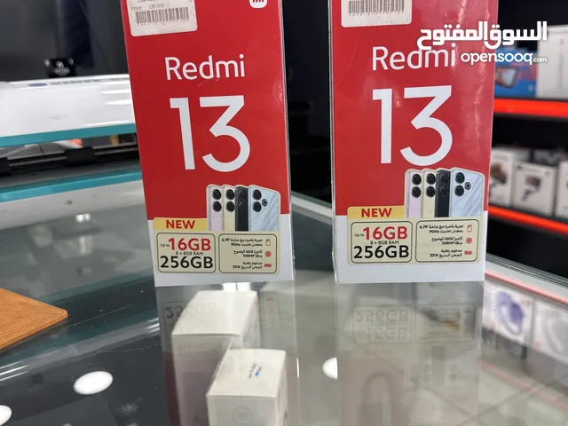 REDMI 13 8ram /256 g ردمي 13 8را م /256 جيجا جديد مسكر كفاله الوكيل الرسمي 12 شهر