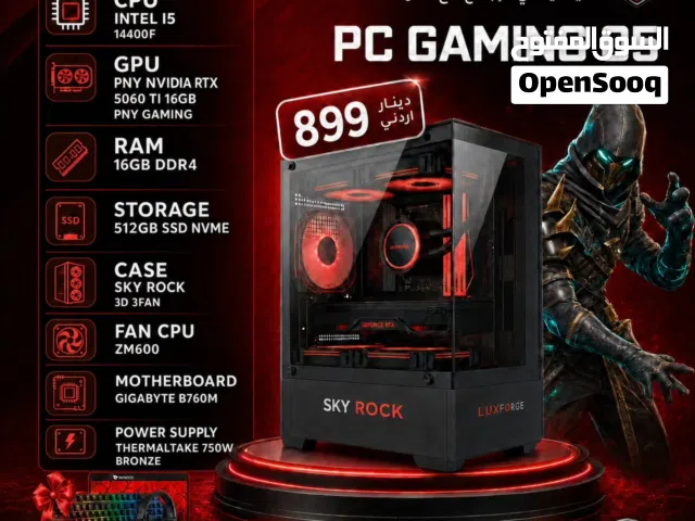 PC GAMING CPU INTEL I5 14400F / GPU 5060 TI 16G
