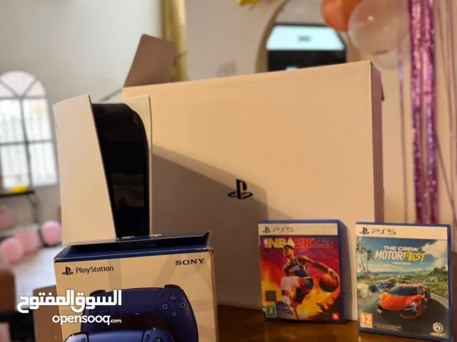 Ps5 fat disc edition with all boxes and stand wires with 2 additional disc motor fest and nba 23