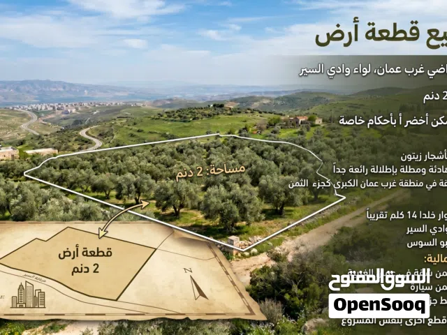 Residential Land for Sale in Amman Wadi El Seer