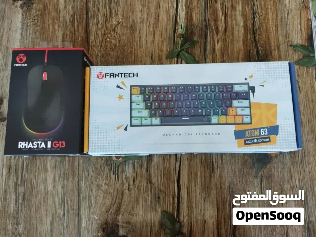 كيبورد فانتك وماوس فانتك جيمنج مع إضاءة للبيع جداد بالكرتونة