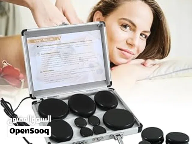 جهاز تسخين أحجار المساج الساخنة مع 16 حجر بازلت Spa Hot Stone Heating Box