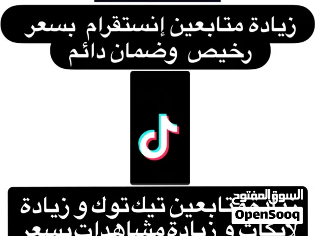 زيادة متابعين تيك توك وانستا