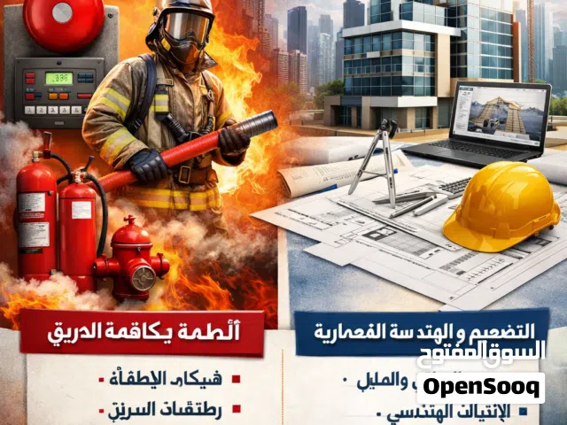 مكتب هندسي معتمد لدى الدفاع المدني والجهات الحكومية.