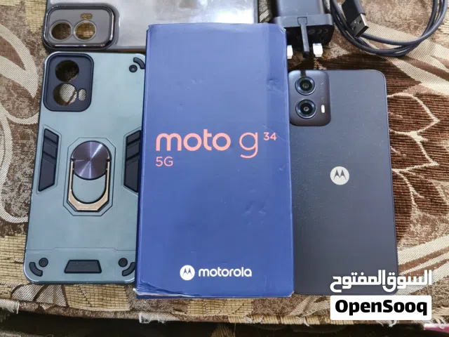 موتورولا g34 5g مستعمل بحالة الوكالة 128 رام 8+8=16