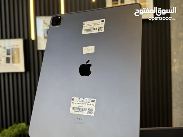 Pad Pro 12.9 2021 iPad Pro M1 512GB iPad Pro بطارية 92% iPad Pro واي فاي فقط iPad شاشة Mini LED iPad