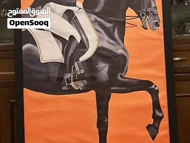 لوحة حجم كبير اطار خشبي