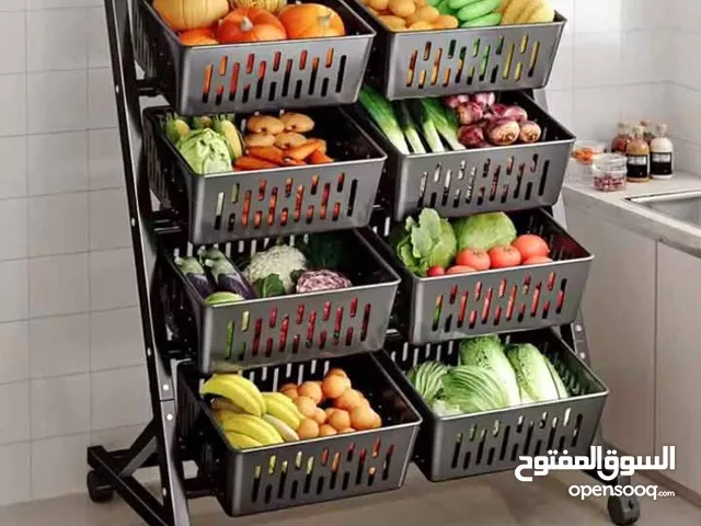 سلال تخزين معدنية متعددة الاستخدامات – متوفرة بـ6 أو 8 دفات