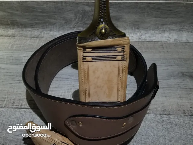 عسيب صيني لون الحزام جلد بني