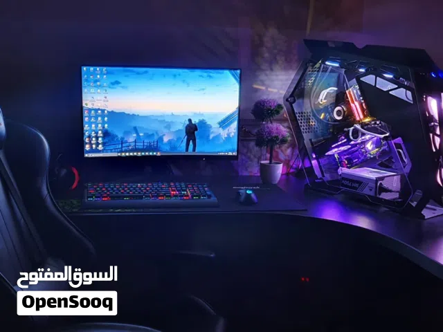 Pc للبيع تجميعه نضيفه   وحلوه وجاهزه من كلشي  ناقصها فقط ميز وكرسي