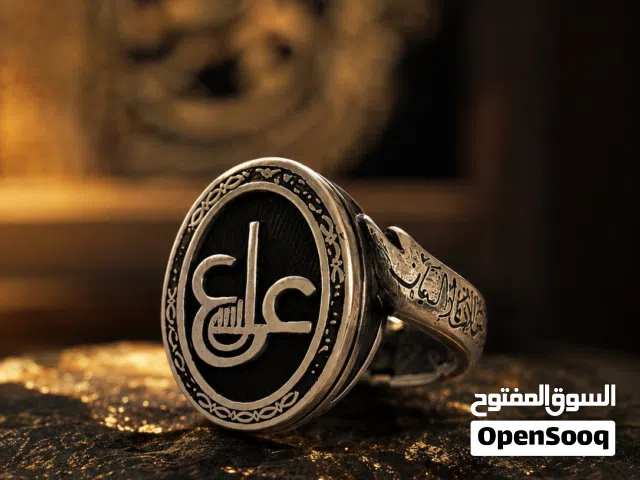 خاتم فضه اصلي رجالي عيار 925 منلبس قليل