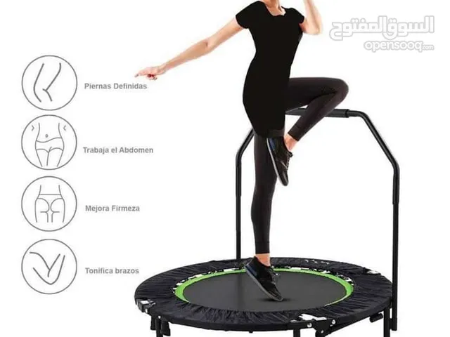 ترامبولين مع مقبض اصلي ثقيل بتحمل أوزان عاليه مواصفات عاليه