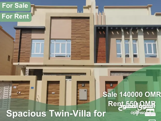 Spacious Twin-Villa for Sale or Rent in Ghala REF 408TA