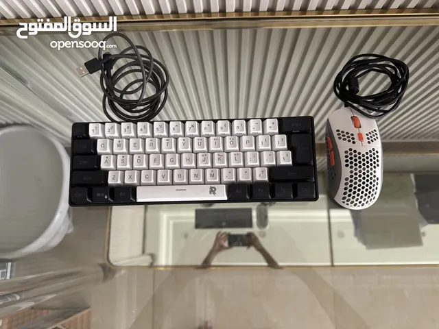 61 Keys RGB Gaming Keyboard 60% Mini Wired Waterproof for Gamer and comes with wired gaming mouse pc