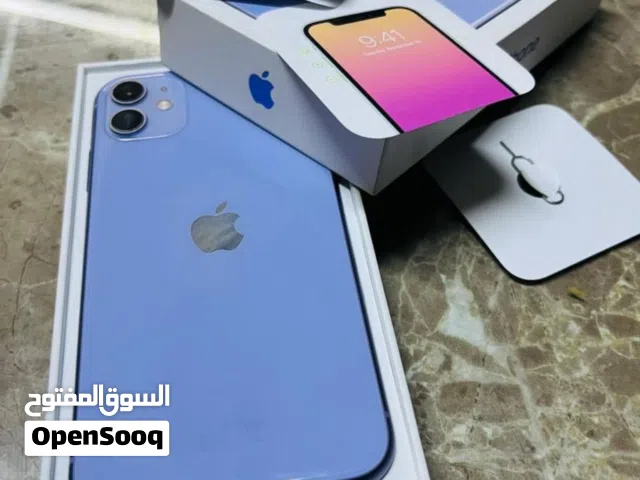 ايفون 11 مش مفتوح مع الكرتونة بحالة ممتازة