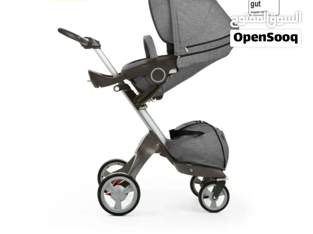 Stroller for kids and toddlers  grey color