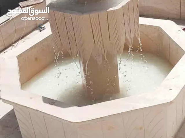 نوافير وشلالات وبابكيو حواض زريعه جميع انواع الحجر البناء والديكوارات