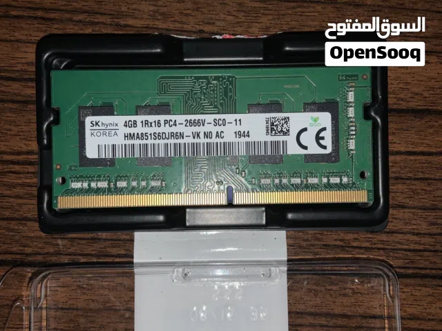 RAM 4GB DDR4 2666 SK Hynix رام لابتوب للبيع