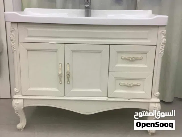 -حوض غسيل خشب ابيض حجم كبير