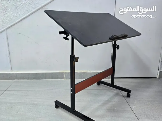 حامل كمبيوتر محمول متحرك للتركيب على الأرض مع فرامل قابلة لضبط الارتفاع،مقاس سطح المكتب 80*40 سم