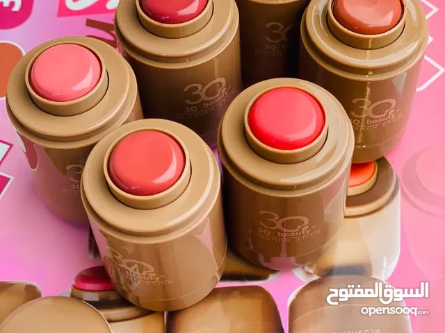 بلاشر كريمي 30 3Q beauty BLUSHER STICK تنت مورد للخدود والشفايف المنتج طبي وأمن ع البشرة