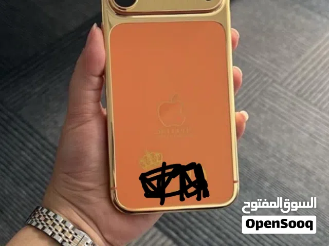ايفون 17 بروماكس مدهب عيار 24 شبه جديد