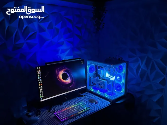 Pc rtx4070 super مستعمل اقل من سنة اغلب القطع تحت الضمان