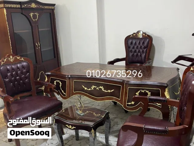 مكتب إداري كلاسيك / مكتب مدير كلاسيك خشب زان احمر / مكاتب استقبال وزارية / مكاتب ادارية اثاث مكتبي