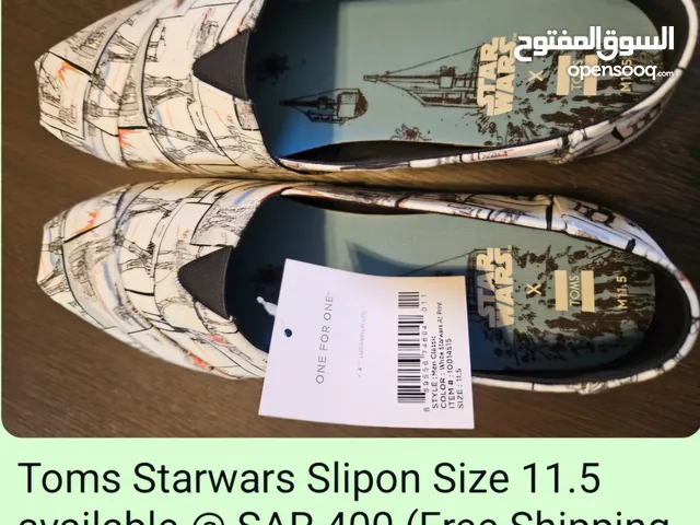Toms Starwars Slipon Size 8 (White)