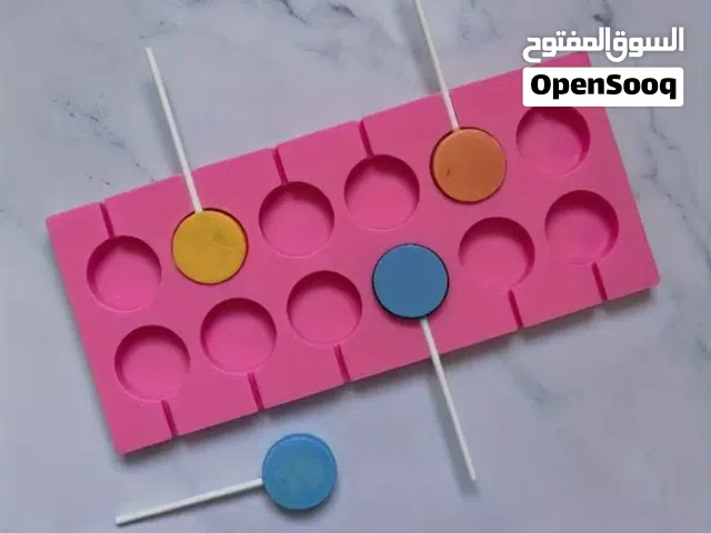 قالب حلوى لولي بوب سيليكون مع تغليف و العيدان